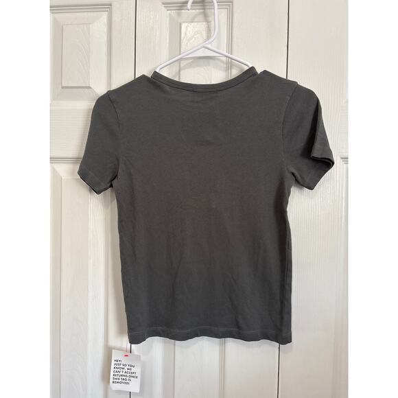 Topshop NWT Gray David Bowie Ziggy Stardust Baby Tee Small - Picture 3 of 7